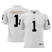 Men's GameDay Greats #1 White Vanderbilt Commodores Football Jersey