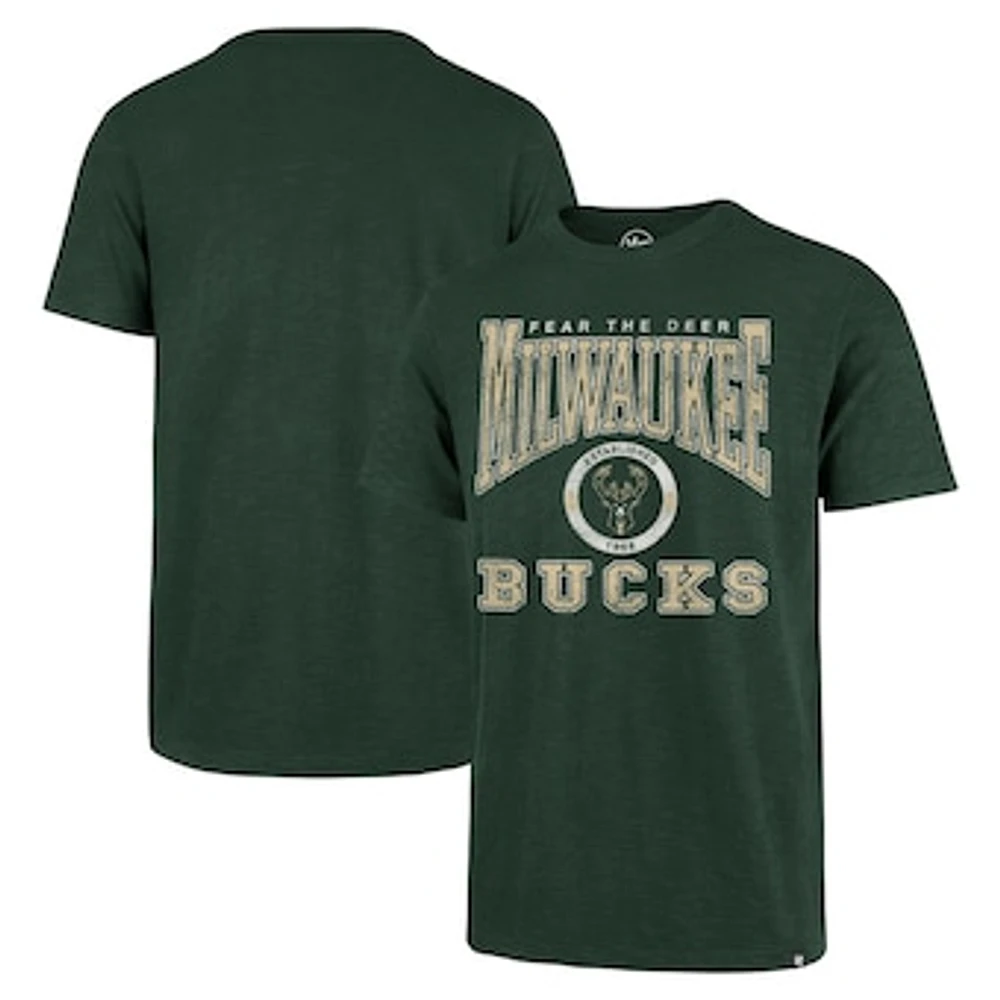 Men's '47 Hunter Green Milwaukee Bucks All Out Scrum T-Shirt