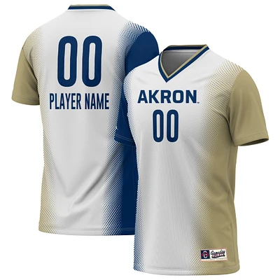 Youth GameDay Greats White Akron Zips Lightweight NIL Pick-A-Player Women's Soccer Jersey