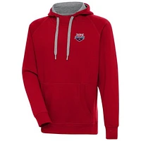 Men's Antigua  Red USA Swimming Victory Pullover Hoodie