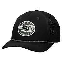 Unisex Nike Black Outdoor Rise Trucker Adjustable Hat