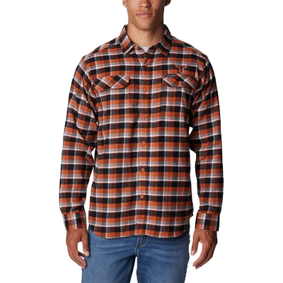 Columbia  Burnt Orange Texas Longhorns Flare Gun Flannel Long Sleeve Shirt