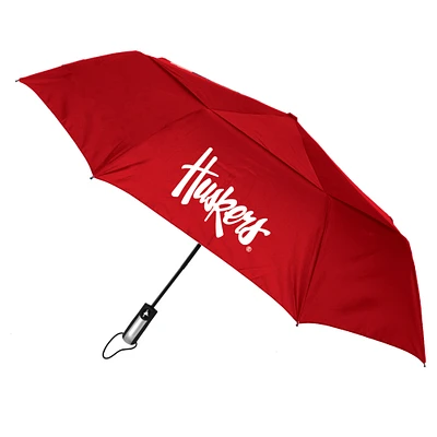 Nebraska Huskers 48" Vented Wind Flow Dynamo Folding Umbrella