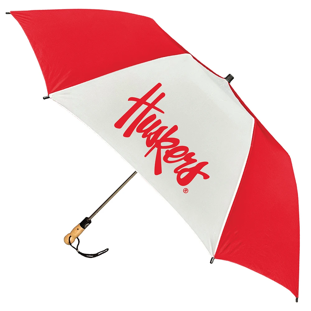 Nebraska Huskers 58" Big Storm Oversized Auto Open Folding Umbrella