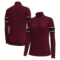 Women's Under Armour Garnet South Carolina Gamecocks Gameday Challenger Quarter-Zip Top