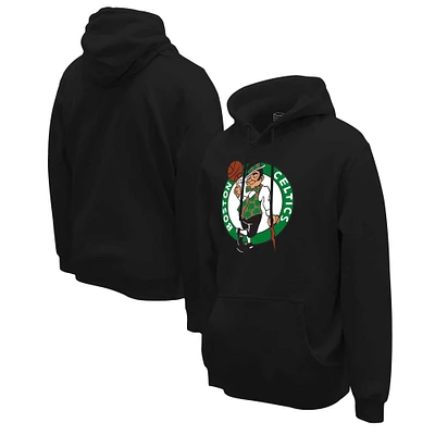 Unisex Stadium Essentials  Black Boston Celtics Primary Logo Pullover Hoodie