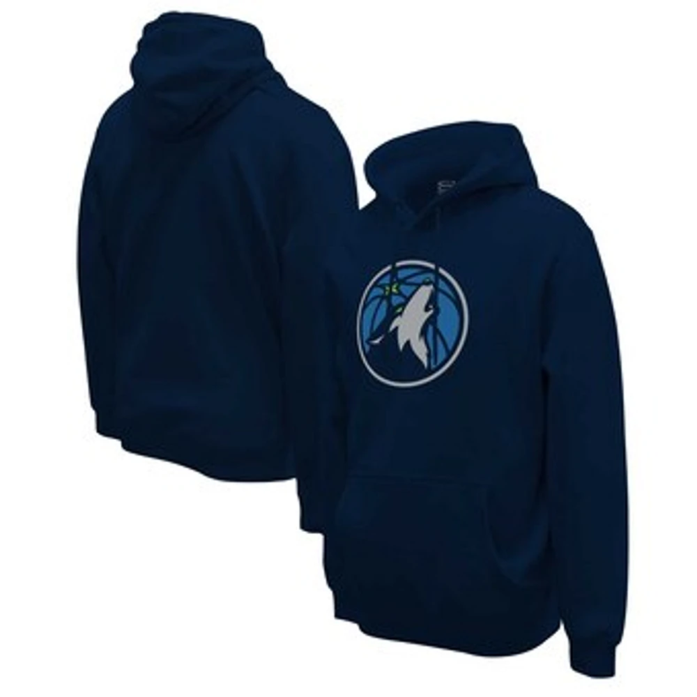 Unisex Stadium Essentials  Navy Minnesota Timberwolves Primary Logo Pullover Hoodie