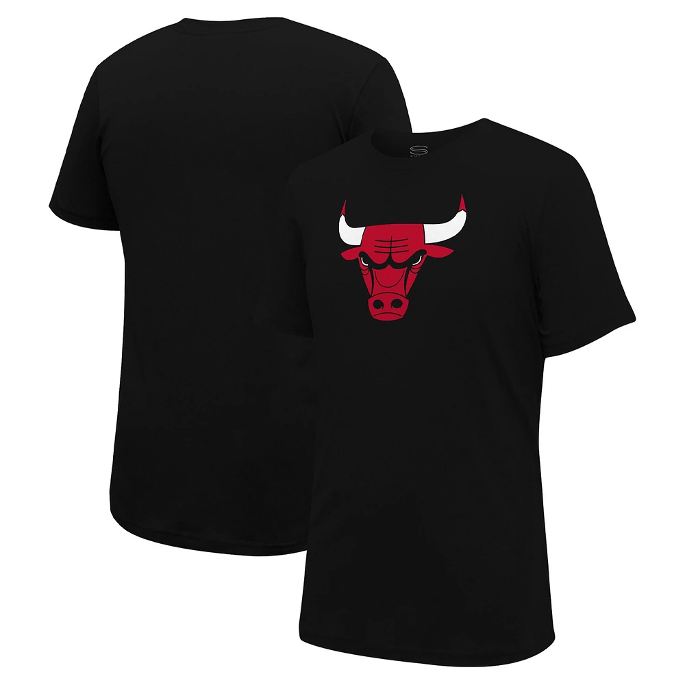 Unisex Stadium Essentials Black Chicago Bulls Primary Logo T-Shirt