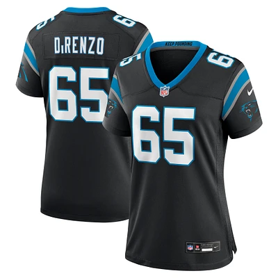 Women's Nike J.D. DiRenzo  Black Carolina Panthers Game Jersey