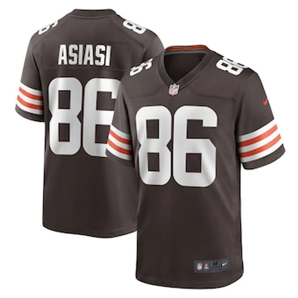 Men's Nike Devin Asiasi  Brown Cleveland Browns Game Jersey