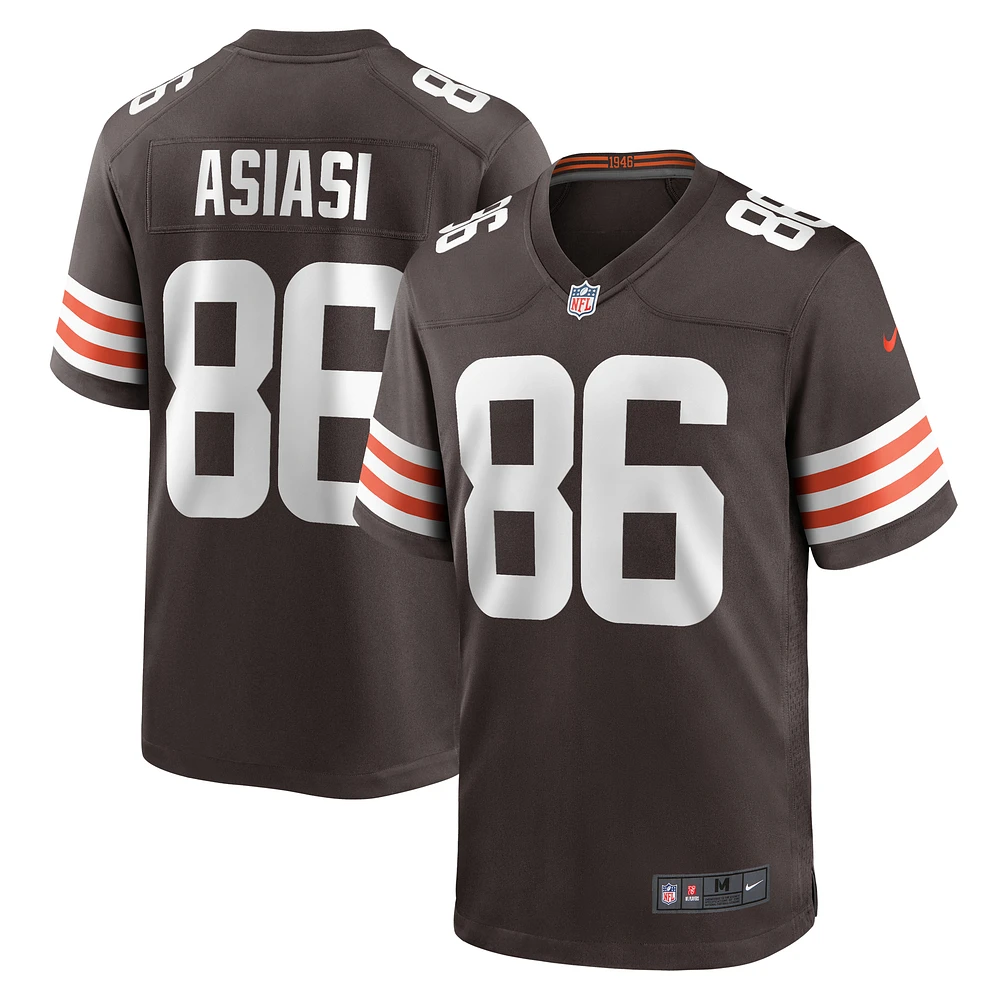 Men's Nike Devin Asiasi  Brown Cleveland Browns Game Jersey