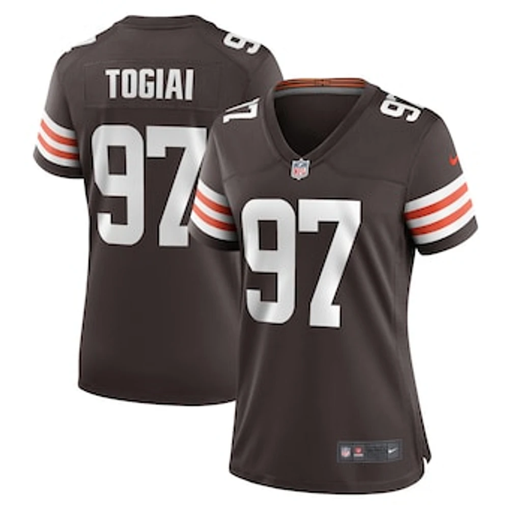 Women's Nike Tommy Togiai  Brown Cleveland Browns Game Jersey