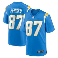 Men's Nike Simi Fehoko  Powder Blue Los Angeles Chargers Game Jersey