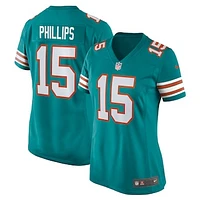 Women's Nike Jaelan Phillips Aqua Miami Dolphins Alternate Game Jersey