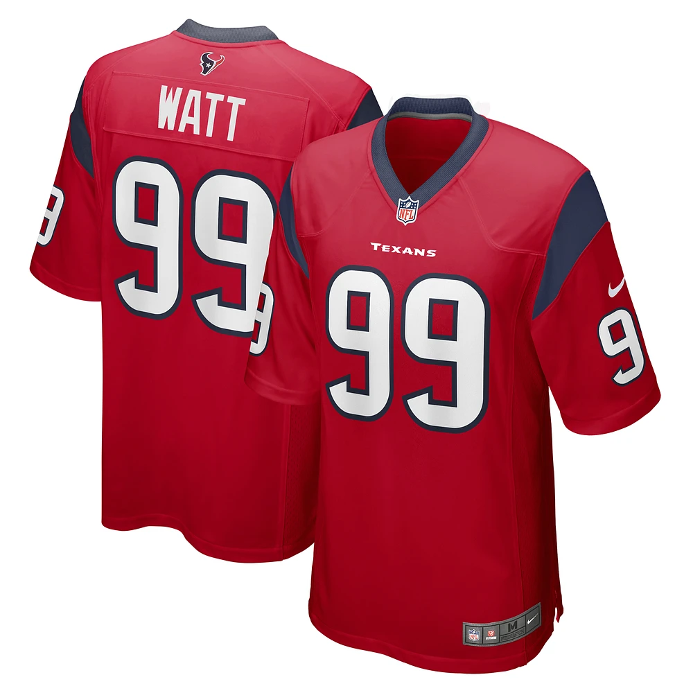 Men's Nike J.J. Watt Red Houston Texans Retired Player Alternate Game Jersey