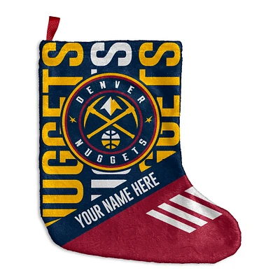 Chad & Jake  Denver Nuggets Personalized Holiday Stocking