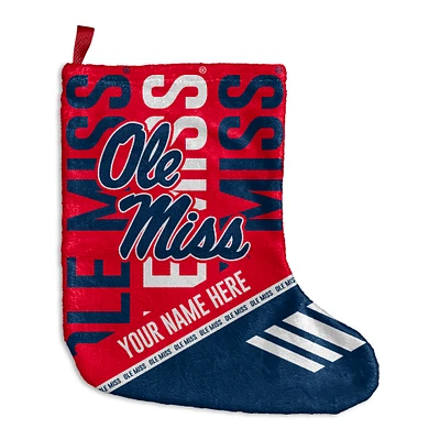 Chad & Jake  Ole Miss Rebels Personalized Holiday Stocking