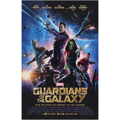 Zoe Saldana Guardians of the Galaxy Autographed 11" x 17" Movie Poster