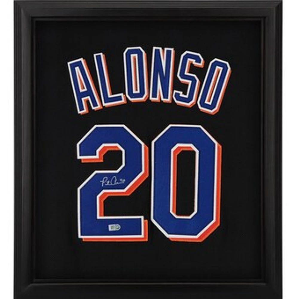 Pete Alonso New York Mets Autographed Framed Nike Authentic Jersey Shadowbox