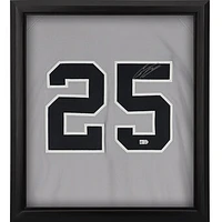 Gleyber Torres New York Yankees Autographed Framed Majestic Authentic Jersey Shadowbox