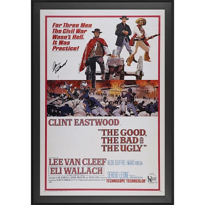 Clint Eastwood The Good, the Bad and the Ugly Autographed Framed 27" x 40" Movie Poster