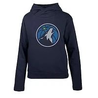 Women's Levelwear Navy Minnesota Timberwolves Evian Core Pullover Hoodie