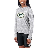 Women's Certo  Gray Green Bay Packers Session Pullover Hoodie