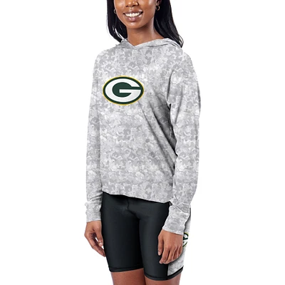 Women's Certo  Gray Green Bay Packers Session Pullover Hoodie
