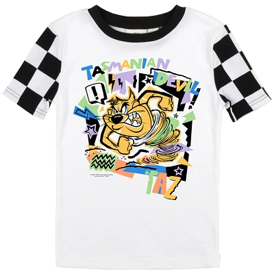 Youth  Black Looney Tunes T-Shirt & Pants Sleepwear Set