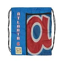 Mitchell & Ness Atlanta Braves Cooperstown Collection Logo Cinch Bag