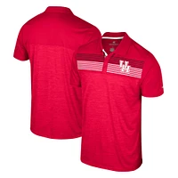 Men's Colosseum Red Houston Cougars Langmore Polo