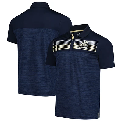 Men's Colosseum Navy Notre Dame Fighting Irish Langmore Polo