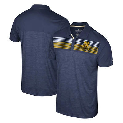 Men's Colosseum Navy Notre Dame Fighting Irish Langmore Polo