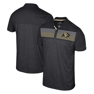 Men's Colosseum Black Colorado Buffaloes Langmore Polo