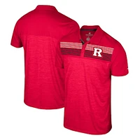 Men's Colosseum Scarlet Rutgers Scarlet Knights Langmore Polo