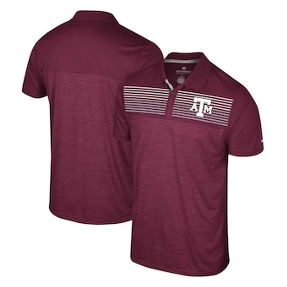 Men's Colosseum Maroon Texas A&M Aggies Langmore Polo