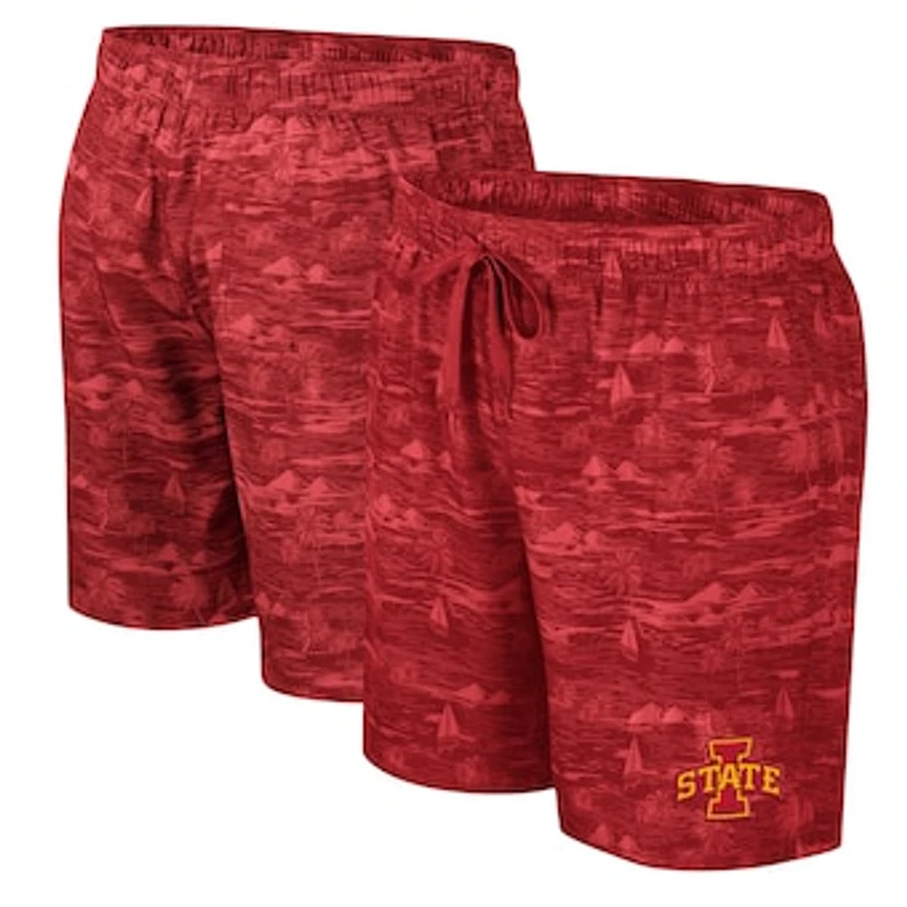 Men's Colosseum Cardinal Iowa State Cyclones Ozark Swim Shorts