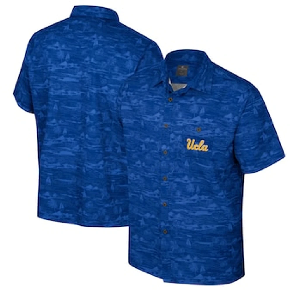 Men's Colosseum Blue UCLA Bruins Ozark Button-Up Shirt