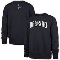 Men's '47 Navy Orlando Magic 2023/24 City Edition Postgame Headline Crew Pullover Sweatshirt