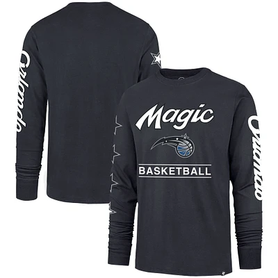 Men's '47 Charcoal Orlando Magic 2023/24 City Edition Triplet Franklin Long Sleeve T-Shirt