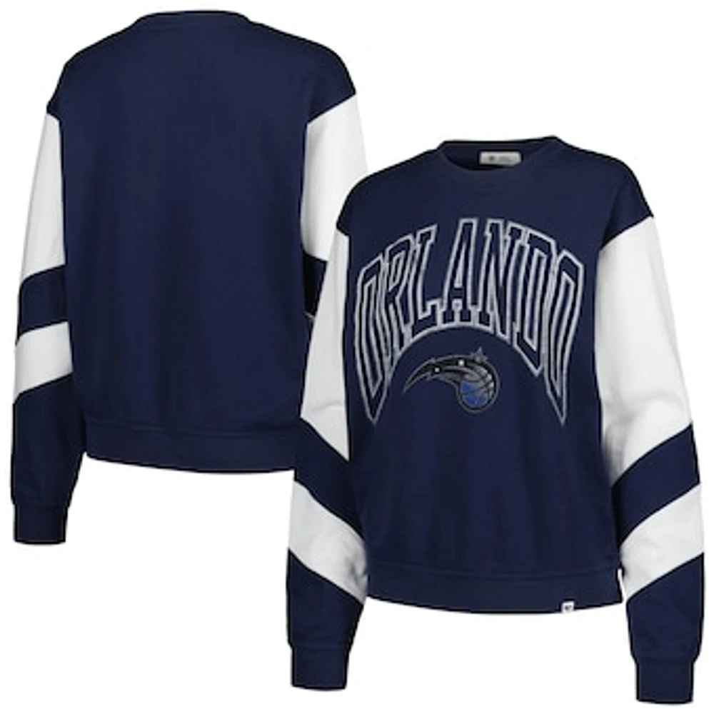 Women's '47 Navy Orlando Magic 2023/24 City Edition Nova Crew Sweatshirt