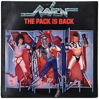 John Gallagher & Mark Gallagher Raven Autographed The Pack Is Back Album - BAS