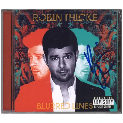 Robin Thicke Autographed Blurred Lines CD Booklet - BAS