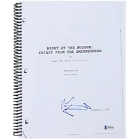 Ben Stiller Autographed Night At the Museum: Escape from the Smithsonian Replica Movie Script - BAS