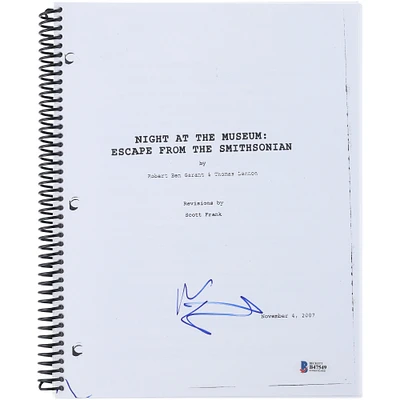 Ben Stiller Autographed Night At the Museum: Escape from the Smithsonian Replica Movie Script - BAS