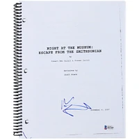Ben Stiller Autographed Night At the Museum: Escape from the Smithsonian Replica Movie Script - BAS