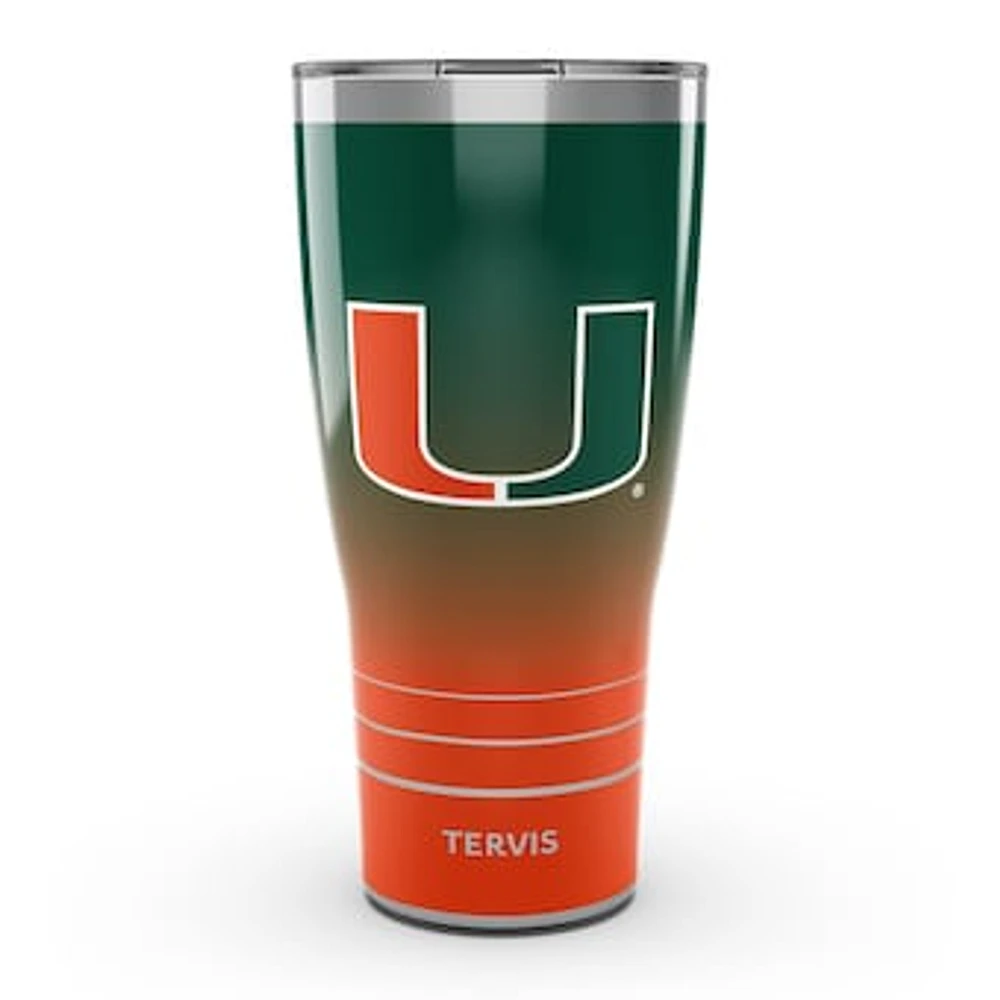 Tervis  Miami Hurricanes 30oz. Ombre Stainless Steel Tumbler