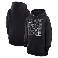 Women's G-III 4Her by Carl Banks  Black Chicago White Sox Love Graphic Fleece Hoodie