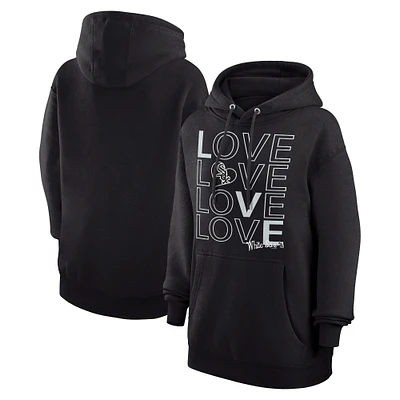 Women's G-III 4Her by Carl Banks  Black Chicago White Sox Love Graphic Fleece Hoodie
