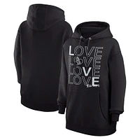 Women's G-III 4Her by Carl Banks  Black Chicago White Sox Love Graphic Fleece Hoodie